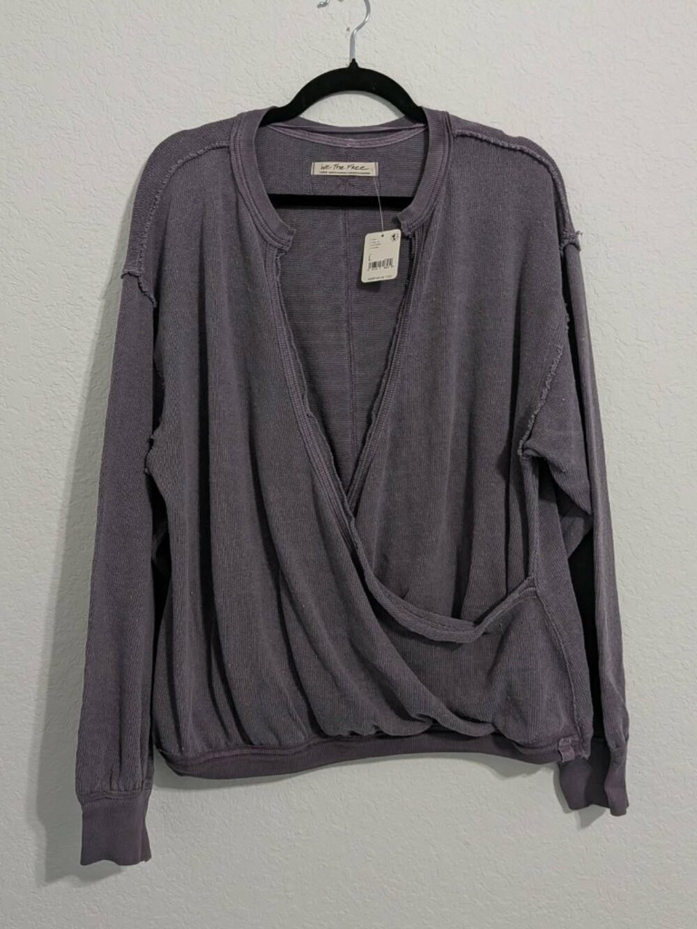 We the Free Women's Fallen Fig Plum Purple Comfy Top NWT (Large)